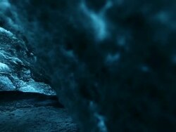 HD VDO: ice caves in Iceland Stock Footage