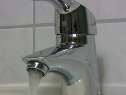 Water tap running (HD, NTSC, PAL) Stock Footage