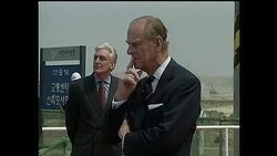 Prince Philip at Incheon Airport Construction Site News Clip