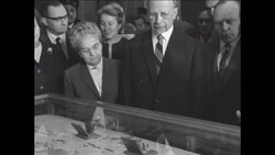 CAN457 EAST GERMAN PRIME MINISTER WALTER ULBRICHT TOURS THE EGYPTIAN MUSEUM IN CAIRO News Clip