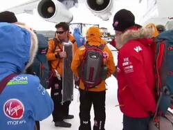 Walking With The Wounded teams begin South Pole expedition News Clip