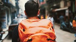 Exploring the city Stock Footage