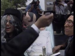 MEXICO: DISSIDENT UNIONISTS STAGE A MOCK FUNERAL OF AGING LEADER News Clip