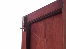 Gossamer on window Stock Footage