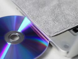 Inserting CD or DVD Stock Footage