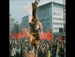 SYND 19-5-72 HUGE ANTI-VIETNAM WAR DEMONSTRATION IN FRANKFURT News Clip