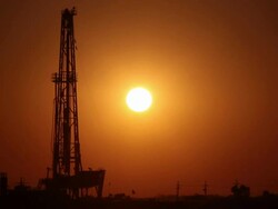 Fracking Sunset Stock Footage