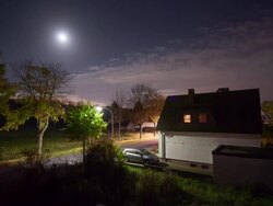 TIME LAPSE: Town at Night Stock Footage