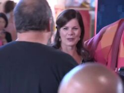 Marcia Gay Harden arrives at Wreck It Ralph Premie Stock Footage
