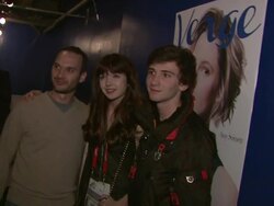Gina Piersanti & Alex Shaffer at the Verge Launch Party in Park City, UT. 01/19/13. (Footage by WireImage Video/Getty Images Entertainment Video) Stock Footage