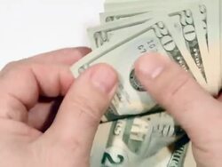 Counting Money Stock Footage