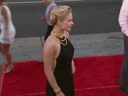 Stephen Moyer, Anna Paquin at "True Blood" Seventh and Final Season Premiere Stock Footage