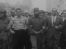 Fidel Castro nationalizes American property in Cuba Stock Footage