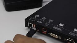 HDMI Cable Install Stock Footage