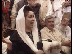 Pakistan - Dismissed Bhutto addresses presser News Clip
