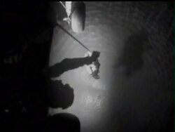 The U.S. Coast Guard performs an aerial rescue off Rhode Island after a woman gets swept off rocks at Narragansett Beach in the middle of the night. She was hoisted to safety some 30 yards from shore. News Clip