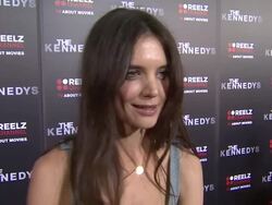 INTERVIEW: Katie Holmes on being excited for the series to find at home at Reelz, the most difficult part of playing Jackie Kennedy Stock Footage