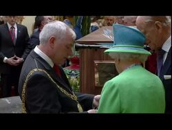 Queen Visits Cork - English Market News Clip