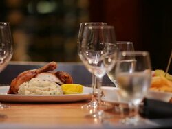 Fine Dining: Lunch Stock Footage