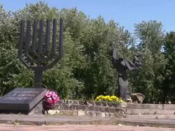 WS Holocaust Memorial Stock Footage