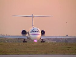 Plane Landing Stock Footage
