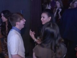 Kevin McHale, Jenna Ushkowitz and Naya Rivera at the GLEE's William McKinley High School Comes To Life At The First Ever 'SAMSUNG AT&T SPRING FLING' at New York NY.  Stock Footage