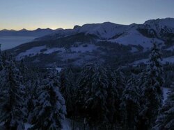 sunrise winter landscape Stock Footage