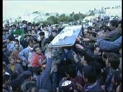 West Bank - Palestinians attend funeral of Arafeh News Clip