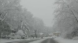 US neighborhoods:  during winter Stock Footage