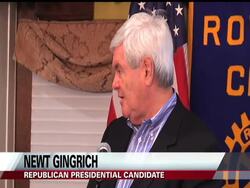 Republican presidential contenders returned to the Iowa campaign trail on Tuesday. Newt Gingrich and Mitt Romney blasted President Barack Obama as they began their week long a tour around the state, leading up to next Tuesday's early vote. News Clip