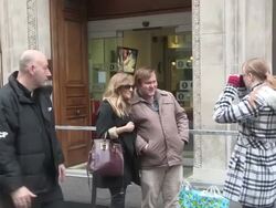 Caroline Flack at BBC Radio Two Stock Footage