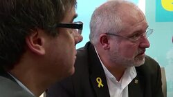 CLEAN : Catalan parliament speaker defends Puigdemont as leader News Clip