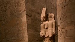Hypostyle Hall from Karnak Temple, Luxor Egypt Stock Footage