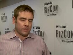 INTERVIEW - Chris Dixon (Andreessen Horowitz General Partner) on his investments in virtual reality, Bitcoin, robotics, and crowdfunding, on being a fan about Wired Magazine and excitement to meet people at BizCon Stock Footage