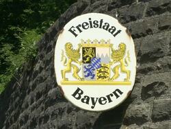  MS View of sign board at street corner  / Kornau, Barvaria, Germany Stock Footage