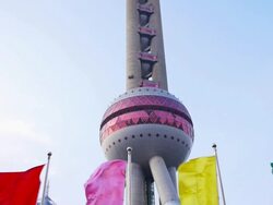 Oriental Pearl Tower Stock Footage