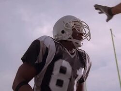 CU, LA, American football players cheering, Staten Island, New York, USA Stock Footage