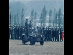 SYND 6 10 76 US GENERAL STILLWELL AT FAREWELL CEREMONY IN SEOUL, SOUTH KOREA News Clip