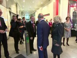 Prince Charles and Camilla Visit New Broadcasting House News Clip
