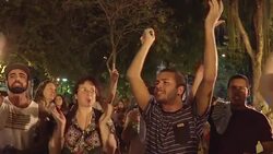 CLEAN : Brazilians protest over senior politician corruption scandal News Clip