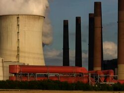 Big power plant Stock Footage