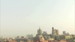 Domed buildings characterize Cairo's skyline. Stock Footage