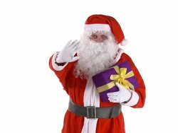 Santa With Presents Stock Footage