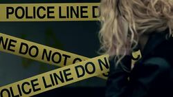 Crime scene inspection Stock Footage