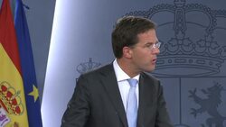 SPANISH PM RAJOY COMMENT ON BANKING CRISIS, JUNCKER COMMENT News Clip