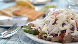 Helianthus tuberosus salad healthy breakfast for weight loss. Stock Footage