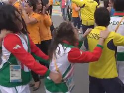 Welcoming Ceremony in Athletes' Village, Toronto, PanAm Games Stock Footage