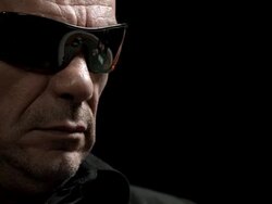 HD: Dangerous Looking Man Playing Poker Stock Footage