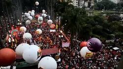 CLEAN : Pro Rousseff protesters take to the streets of Sao Paulo 2 News Clip