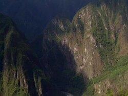 Scenic shots of stone structures, mountains at Machu Picchu. Close-up of stones. Stock Footage